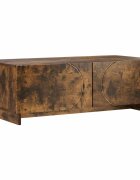 vidaXL Konferenčný stolík Dymový dub 102 x 505 x 35 cm