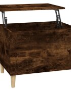 vidaXL Konferenčný stolík dymový dub 60x445x45 cm spracované drevo