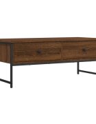 vidaXL Konferenčný stolík hnedý dub 101x49x395 cm kompozitné drevo