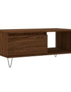 vidaXL Konferenčný stolík hnedý dub 90x50x365 cm spracované drevo