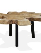 vidaXL Konferenčný stolík pravé teakové drevo 80x70x38 cm