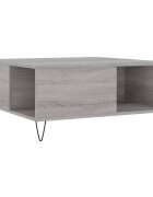 vidaXL Konferenčný stolík sivý dub sonoma 80x80x365 spracované drevo