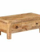 vidaXL Konferenčný stolík z mangového dreva 90x45x35 cm