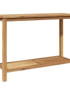 vidaXL Konzolový stôl Hnedá 110 x 40 x 75 cm Husté teakové drevo