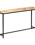 vidaXL Konzolový stolík 140x35x76 cm surové masívne mangovníkové drevo