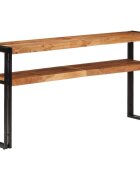vidaXL Konzolový stolík 150x30x75 cm masívne akáciové drevo
