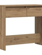 vidaXL Konzolový stolík dub artisan 89x41x765 cm kompozitné drevo