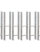 vidaXL Kotviace pätky 6 ks strieborné 14x6x60 cm pozinkovaná oceľ