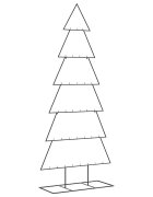 vidaXL Kovový vianočný dekoratívny stromček čierny 180 cm