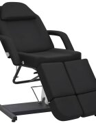vidaXL Kozmetické kreslo z umelej kože čierne 180x62x78 cm