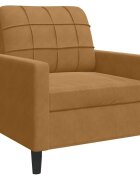 vidaXL Kreslo hnedé 60 cm zamat