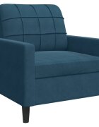 vidaXL Kreslo modré 60 cm zamat