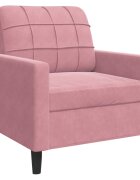 vidaXL Kreslo ružové 60 cm zamat