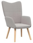 vidaXL kreslo Svetlosivá 62 x 67 x 955 cm Sherpa látka