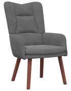 vidaXL kreslo Tmavo šedá 63 x 67 x 94 cm Zamat