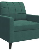 vidaXL Kreslo zelené 60 cm zamat
