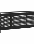 vidaXL Kryt na radiátor čierny 205 cm MDF