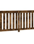 vidaXL Kryt na radiátor dymový dub 175x20x82 cm kompozitné drevo