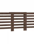 vidaXL Kryt na radiátor hnedý dub 205x215x835 cm kompozitné drevo