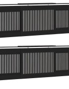 vidaXL Kryt radiátora 2 ks Čierna 205 x 205 x 815cm Kompozitné drevo