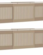 vidaXL Kryt radiátora 2 ks Dub sonoma 205 x 205 x 815cm