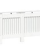 vidaXL Kryt radiátora Biela s vysokým leskom 152 x 19 x 815 cm