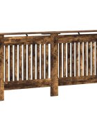 vidaXL Kryt radiátora Dymový dub 172 x 19 x 815 cm Kompozitné drevo