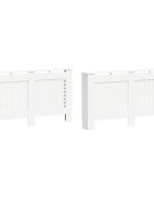 vidaXL Kryty na radiátor 2 ks biele 152x19x815 cm MDF