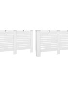 vidaXL Kryty na radiátor 2 ks biele 152x19x815 cm MDF
