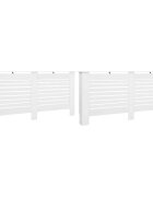 vidaXL Kryty na radiátor 2 ks biele 172x19x815 cm MDF