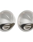 vidaXL Kryty vzduchových ventilátorov 2 ks Strieborná 80 mm