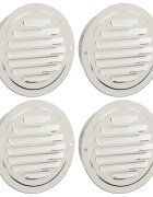 vidaXL Kryty vzduchových ventilátorov 4 ks Strieborná 115 mm