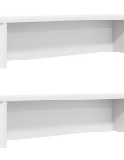 vidaXL kuchynské stojany stohovateľné 2 ks biela 60x15x16 cm