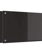 vidaXL Kuchynský obklad 2 ks Čierna 70 x 40 cm tvrdené sklo