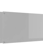 vidaXL Kuchynský obklad 2 ks Svetlosivá 110 x 60 cm tvrdené sklo