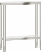 vidaXL Kuchynský pracovný stôl 825x30x85 cm nehrdzavejúca oceľ