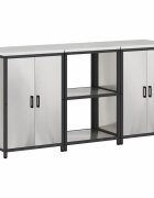 vidaXL Kuchynský úložný set HATTEM 3 ks Strieborná Nehrdzavejúca oceľ