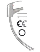 vidaXL Kúpeľňová batéria na bidet strieborná 13x12 cm