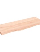 vidaXL Kúpeľňová doska 100x40x(2-4) cm neošetrený masív