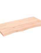 vidaXL Kúpeľňová doska 100x50x(2-4) cm neošetrený masív
