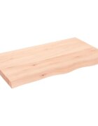 vidaXL Kúpeľňová doska 100x60x(2-6) cm neošetrený masív