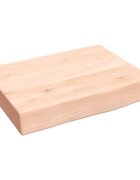 vidaXL Kúpeľňová doska 40x30x(2-6) cm neošetrený masív