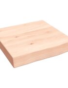 vidaXL Kúpeľňová doska 40x40x(2-6) cm neošetrený masív