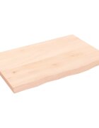 vidaXL Kúpeľňová doska 60x40x2 cm neošetrený masív