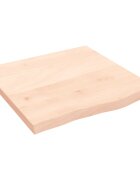 vidaXL Kúpeľňová doska 60x60x(2-4) cm neošetrený masív