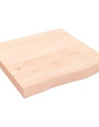 vidaXL Kúpeľňová doska 60x60x(2-6) cm neošetrený masív