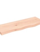 vidaXL Kúpeľňová doska 80x30x(2-4) cm neošetrený masív
