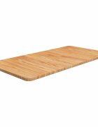 vidaXL Kúpeľňová doska bledohnedá 80x40x15 cm ošetrený masív