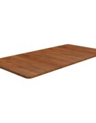 vidaXL Kúpeľňová doska tmavohnedá 100x50x15 cm ošetrený masív