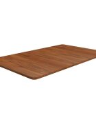 vidaXL Kúpeľňová doska tmavohnedá 100x60x25 cm ošetrený masív